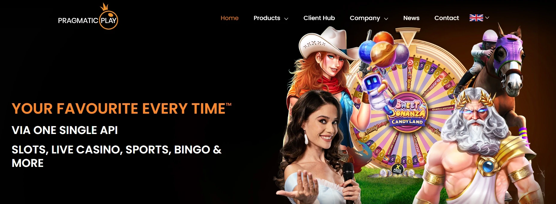 Pragmatic Play Main Page Screenshot