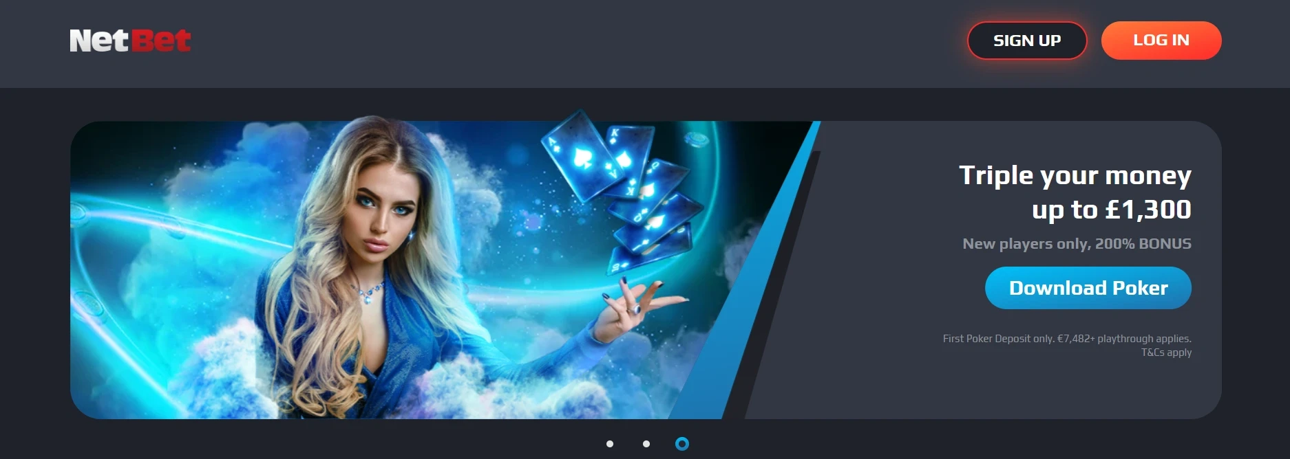 NetBet UK Main Page