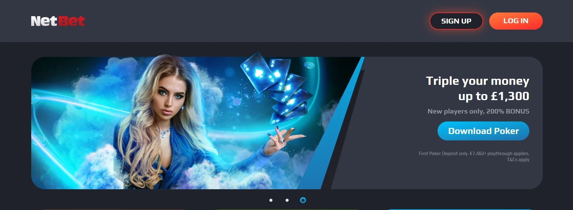 NetBet UK Main Page