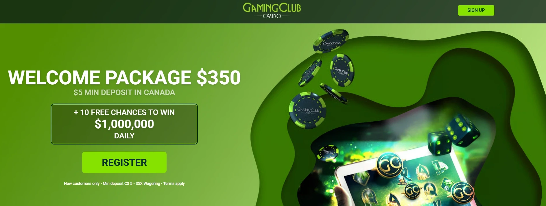 Gaming Club $5 Bonus Terms