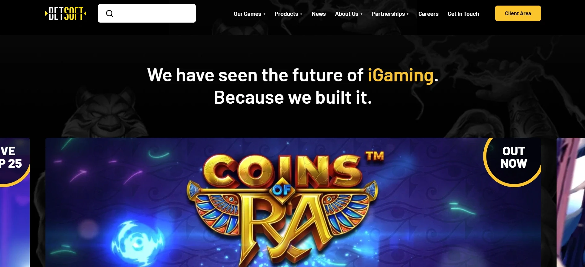 Betsoft main page