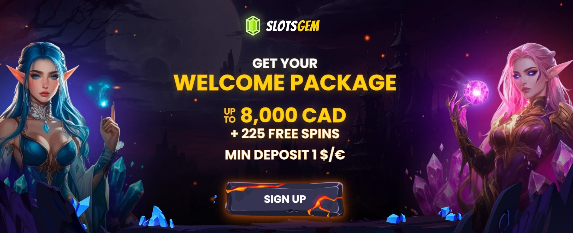 SlotsGem $1 Deposit Bonus offer
