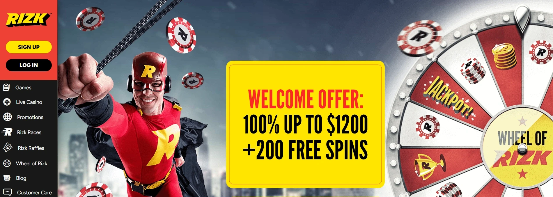 Rizk Casino NZ Main Page