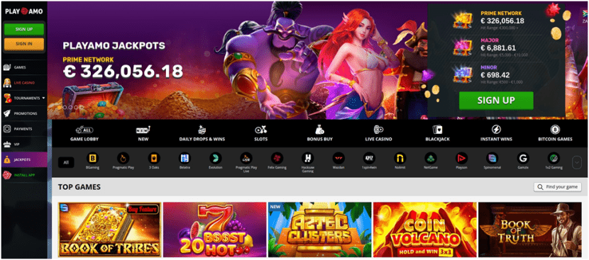 PlayAmo Real Money Casino SA