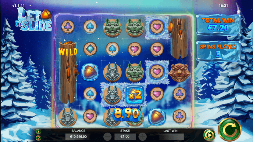 Let It Slide slot features: wilds symbol