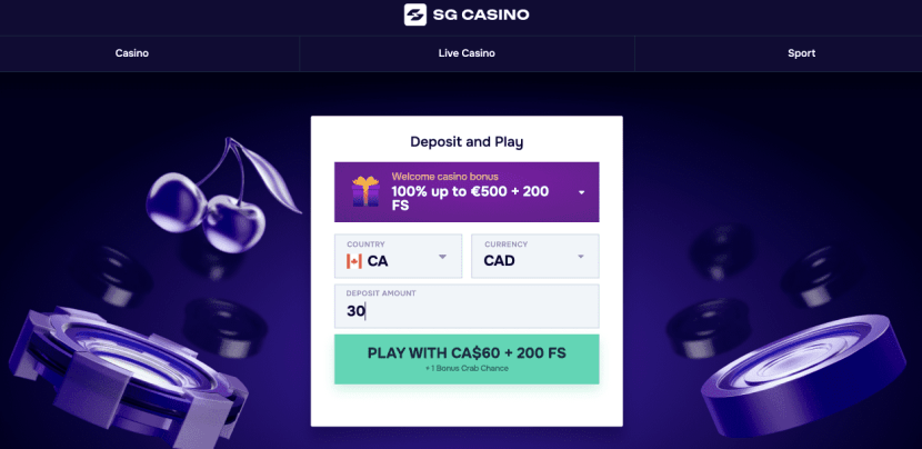 SG casino: lobby