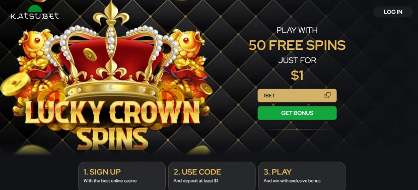 Image du package bonus pour un dépôt minimum de 2 $ au casino en ligne Katsubet