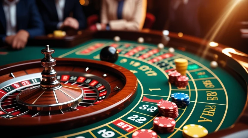Roulette table