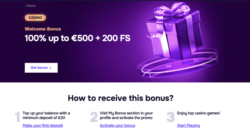 SG casino: welcome bonus