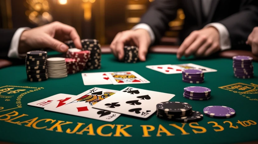 Blackjack table